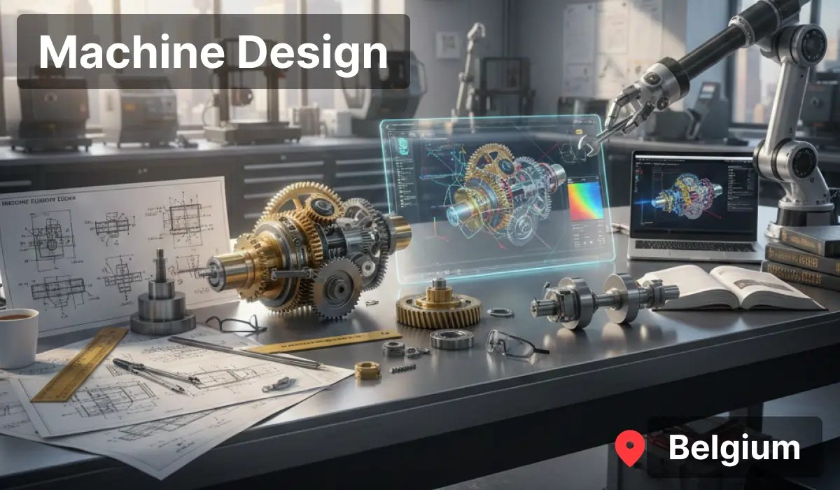 Machine design cursus pro carriere met praktijkopleiding Belgie